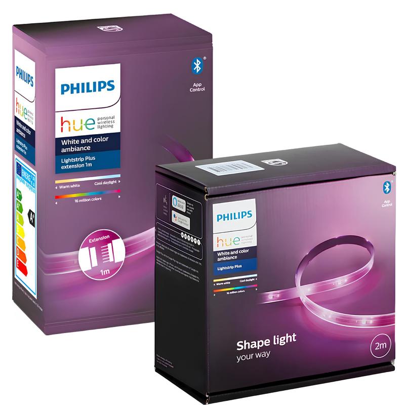 Kit philips hue lightstrip plus fita led 2m + 8 extensoes 1m
